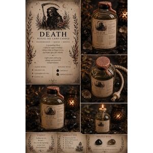 Death‎ Tarot Ritual Oil Candle